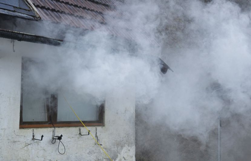 Brand eines Wirtschaftsgebäudes