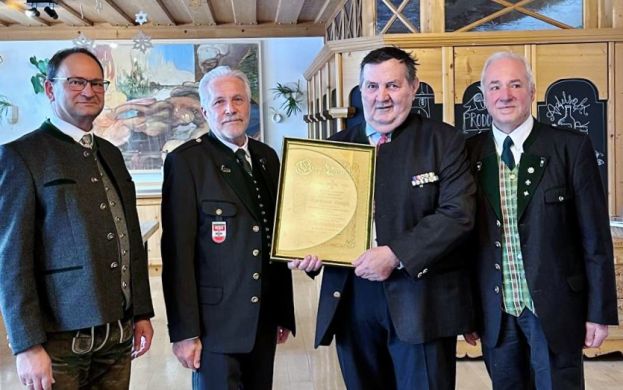 Karl Wohlfahrter, Walter Schwab, Hermann Singer und Andreas Sawka