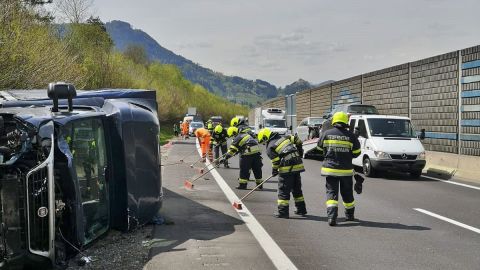 Verkehrsunfall auf der A9 bei Rottenmann