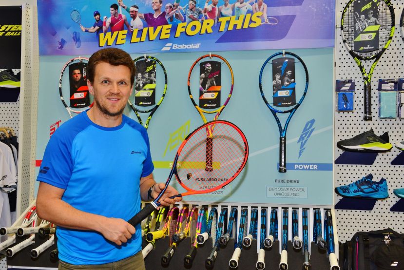 Mike Krug im Mikes Tennisshop