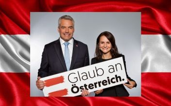 Karl Nehammer und Corinna Scharzenberger