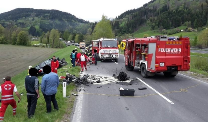 Schwerer Verkehrsunfall bei Rottenmann