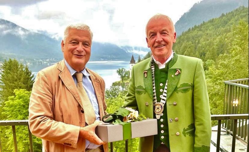 Past President Erwin Walter und Präsident Albert Sonnleitner