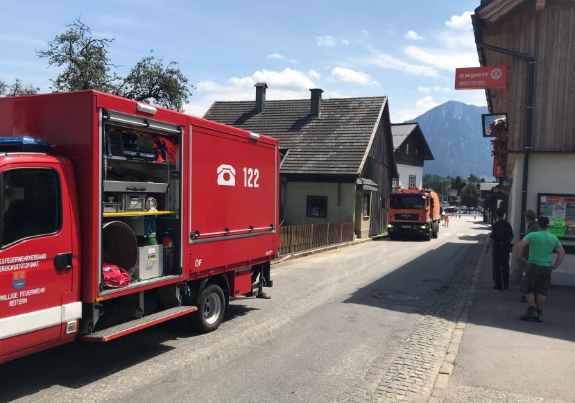 LKW Dieselaustritt in Altaussee