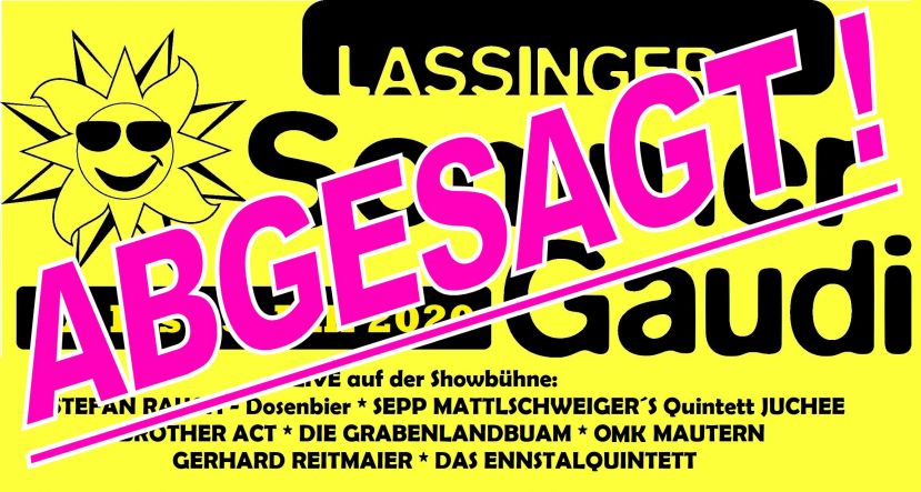 Sommergaudi ist jetzt offiziell abgesagt