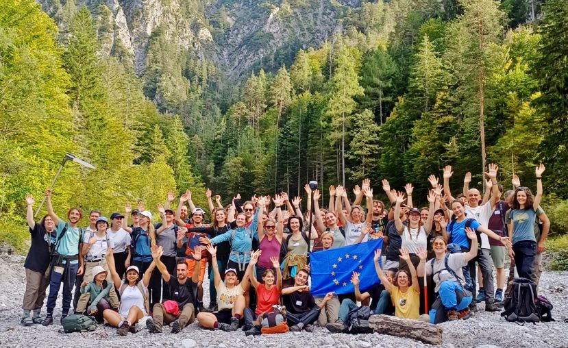 Die Studiengruppe im Humlechnergraben