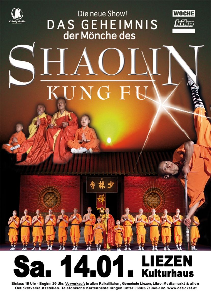 Shaolin Mönche im Kulturhaus Liezen