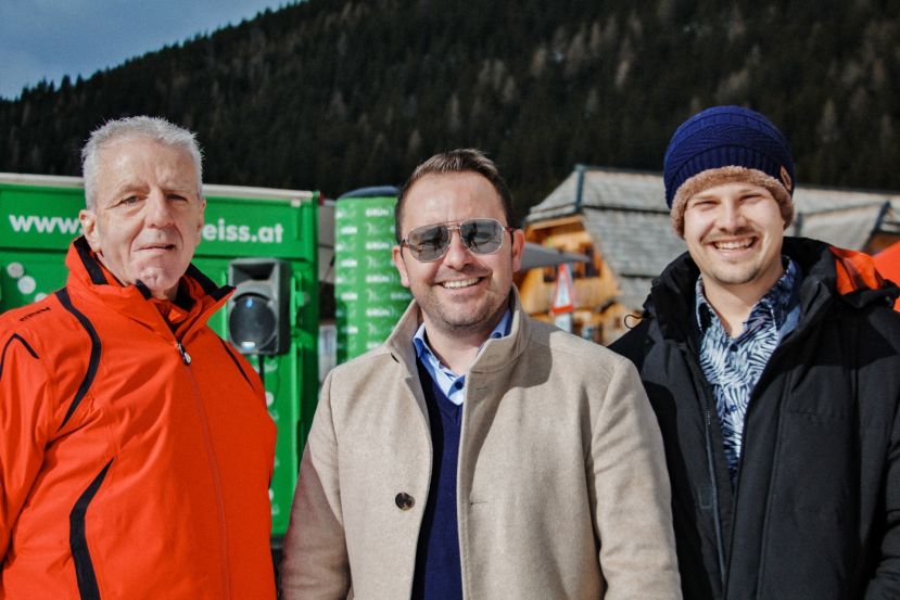 ASKÖ Steiermark Präsident Gerhard Widmann, Geschäftsführer Kaiserau Tourismus GmbH Mario Brandmüller und Bürgermeister Rottenmann Günter Gangl