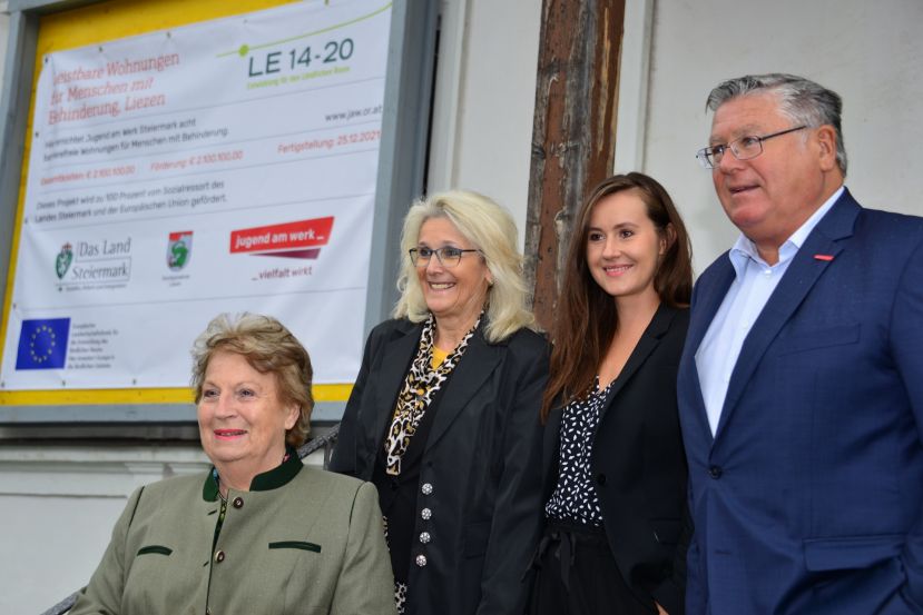 Anna Rieder, Roswitha Glashüttner, Michaela Grubesa und Walter Ferk