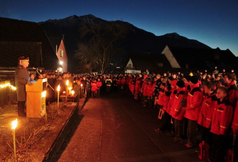 Friedenlichtübergabe in Dietmannsdorf