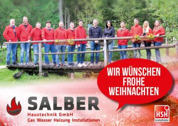 Haustechnik Salber wünscht Frohe Weihnachten