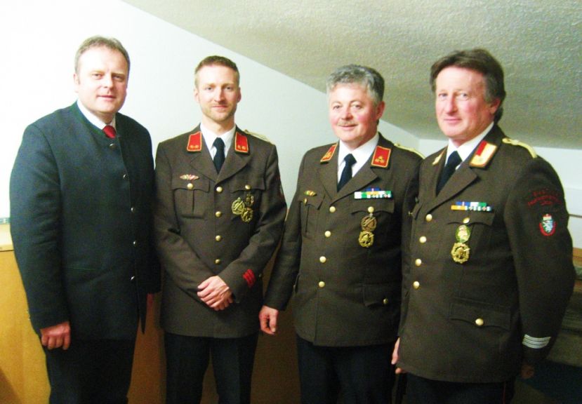 Bgm. Helmut Schöttl, Thomas Tadler, Gottfried Rieser, Franz Haberl