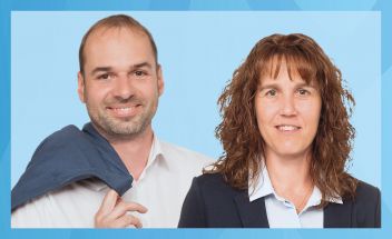 Thomas Mayr mit Kollegin Ruth Schwaiger