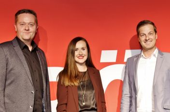 NAbg. Mario Lindner, LAbg. Michaela Grubesa und Bürgermeister Thomas Reingruber