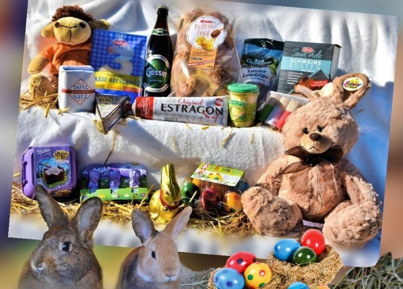 Prall gefüllter SHELL Ostershop