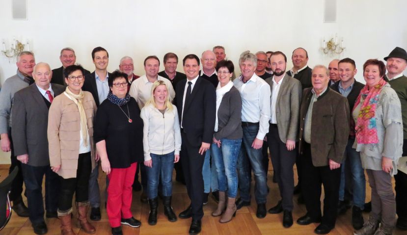 Die Delegation aus Liezen mit LH-Stv. Michael Schickhofer und Bundesgeschäftsführer LAbg. Max Lercher