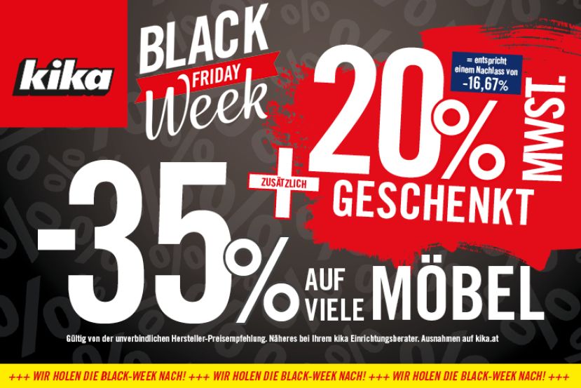 kika holt die Black Friday Week nach