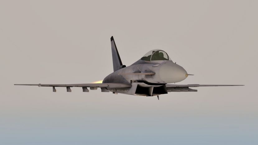 Eurofighter starten Überschalltraining