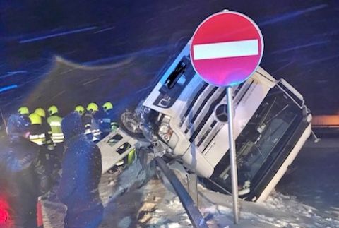 Überschlag eines Sattelschlepper