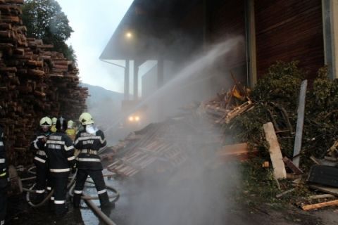 Brand im Heizwerk Oberhaus