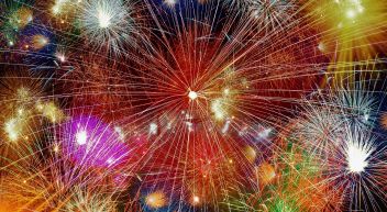 Verwendung von Pyrotechnik zu Silvester