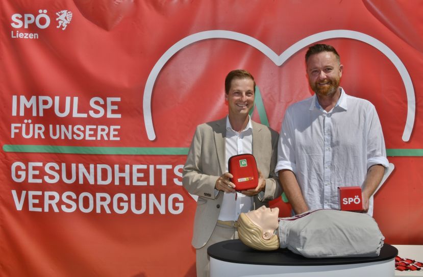 Bgm. Thomas Reingruber und NAbg. Mario Lindner