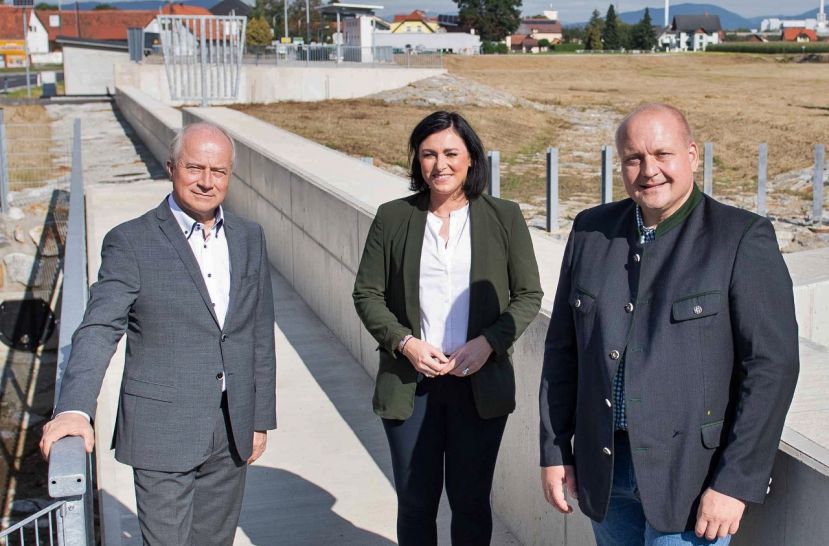 LR Seitinger, BM Köstinger und Bgm. Wonner