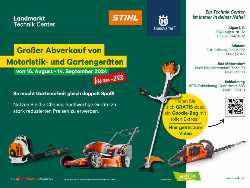Gartengeräte &amp; Motoristik Abverkauf