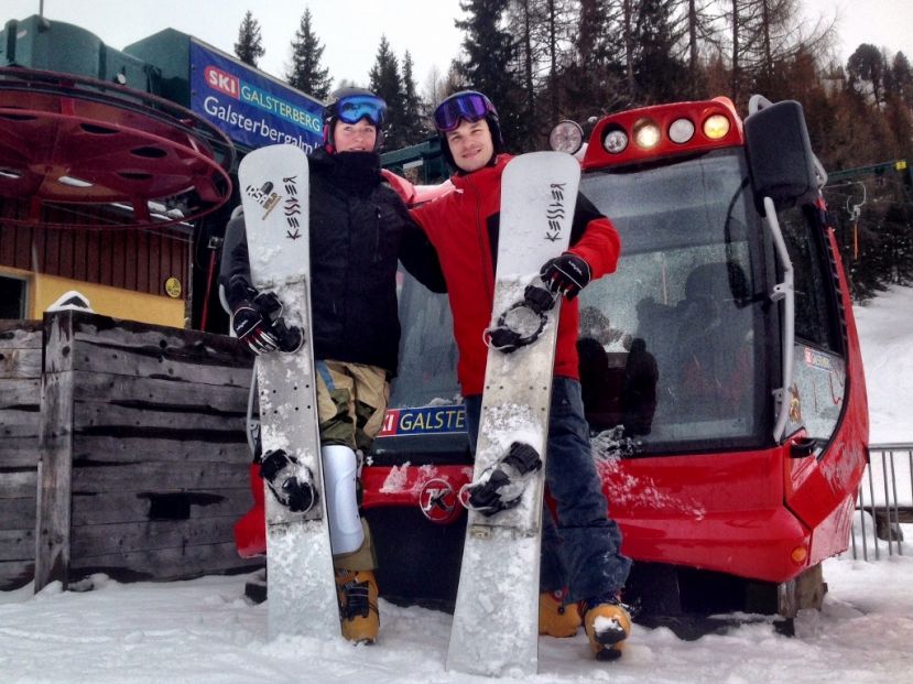 Olympische Ehe: Vic Wild mit seiner Frau Alena Zavarzina am Galsterberg.