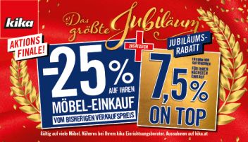 Das größte Jubiläum aller Zeiten jetzt bei kika Liezen!