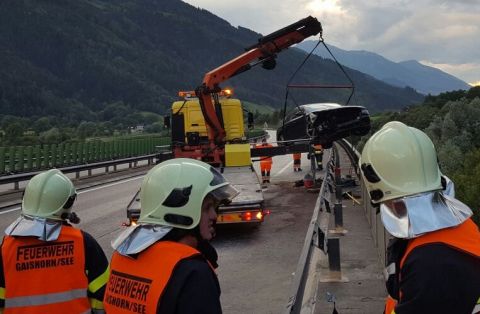 Verkehrsunfall auf der A9 bei Gaishorn