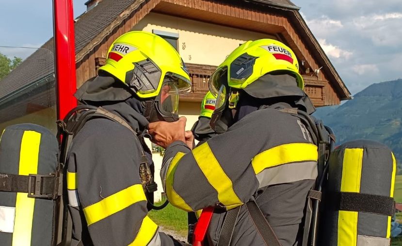 Brand in einem Heizraum