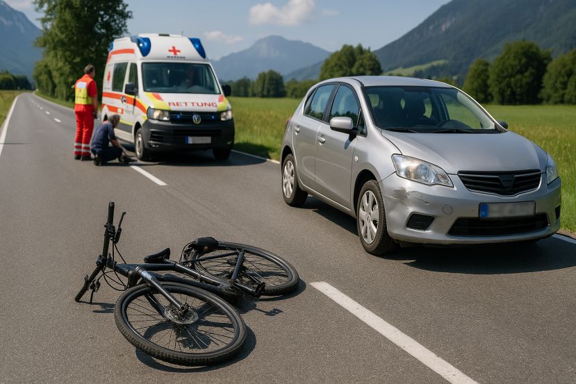 85-jähriger Radfahrer bei Unfall verletzt