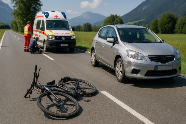 85-jähriger Radfahrer bei Unfall verletzt