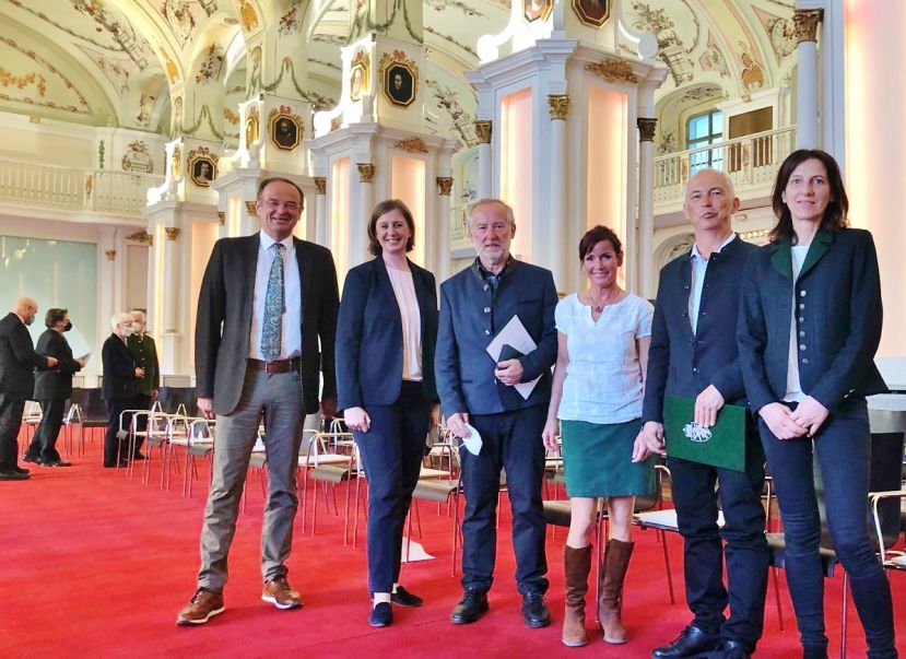 Dir. Georg Bliem, LR MMag.a Barbara Eiblinger-Miedl, Ing. Johannes Schlömmer mit Gattin, Erhard Hutegger mit Gattin