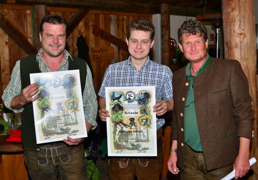 Martin Gaisberger, Dominic Seebacher und Josef Fuchs