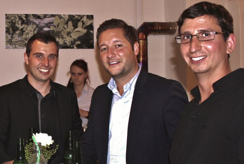 Arch. Dipl-Ing. Bernhard Schlömicher, Dipl-Ing. Michael Plachy und Dipl-Ing. Edwin Harrer