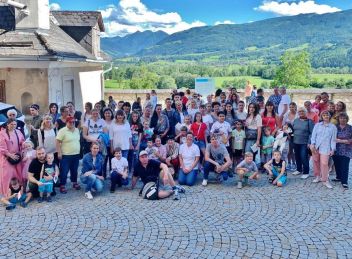 Treffen ukrainischer Schutzsuchender