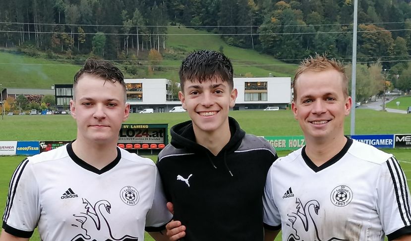 Torschützen gegen Pernegg - Marc Meitz, Simon Hörmann und Julian Pachler