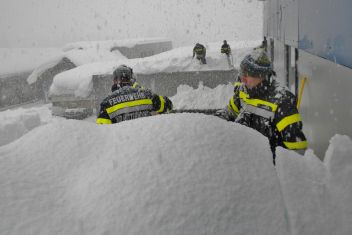 Schneeeinsatz bei der Firma AKE