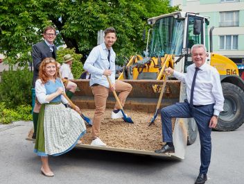 Die SPÖ-Gemeindespitze mit Anton Lang