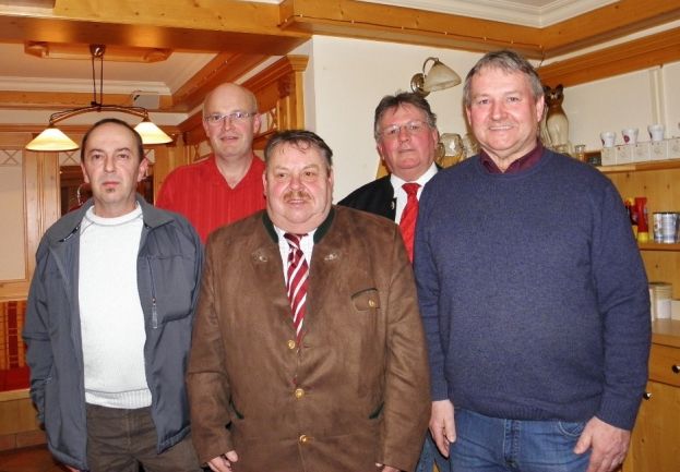 Manfred Koller, Rudolf Binder, Franz Menneweger, Sepp Schweinberger u. Walter Langbrucker