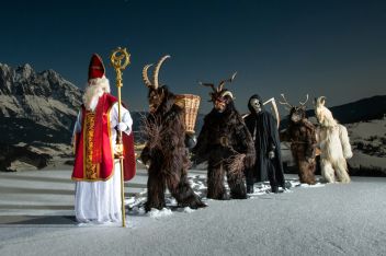 Traditionelles Krampusspiel in Öblarner