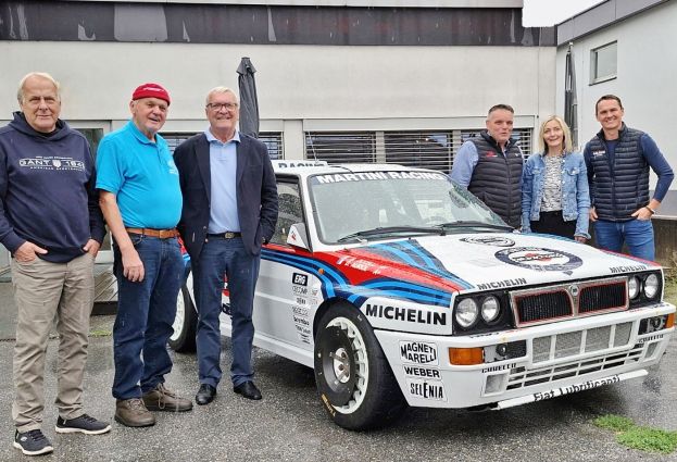 Mehrfacher Rallye-WM-Laufsieger Per Carlsson, Austrian Rallye Legends Organisator Kurt Gutternigg, ARBÖ Steiermark Präsident Klaus Eichberger, Lokalmatadoren-Duo aus Admont Christian Plamauer/Sabine Thaller und Martin Karlhofer