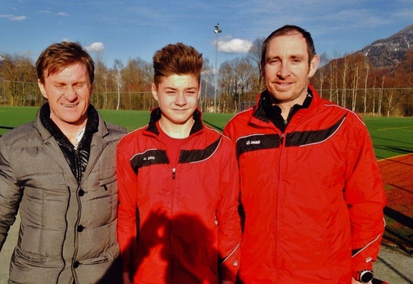 Sportdirektor des steirischen Fußballverband Walter Hörmann, Jürgen Lemmerer, LAZ Leiter Gernot Stradner