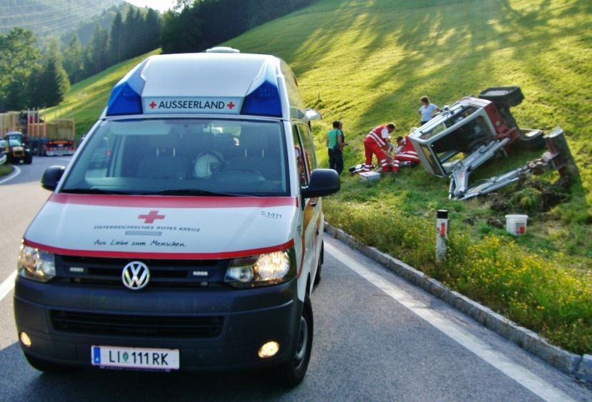 Mit Bagger in Lupitsch umgestürzt