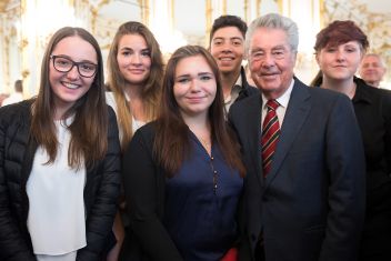 Zu Gast beim Bundespräsidenten