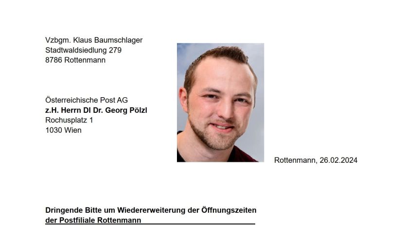 Offener Brief von Baumschlager