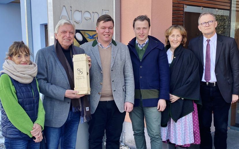 Bouffier Ursula, Ministerpräsident a.D. Volker Bouffier, Bgm. Thomas Klingler, Alexander Dornbusch, Elisabeth Dornbusch und Prof. Dr. Manfred Schubert-Zsilavecz