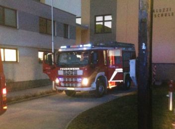 Einsatz der Feuerwehr im Turnsaal